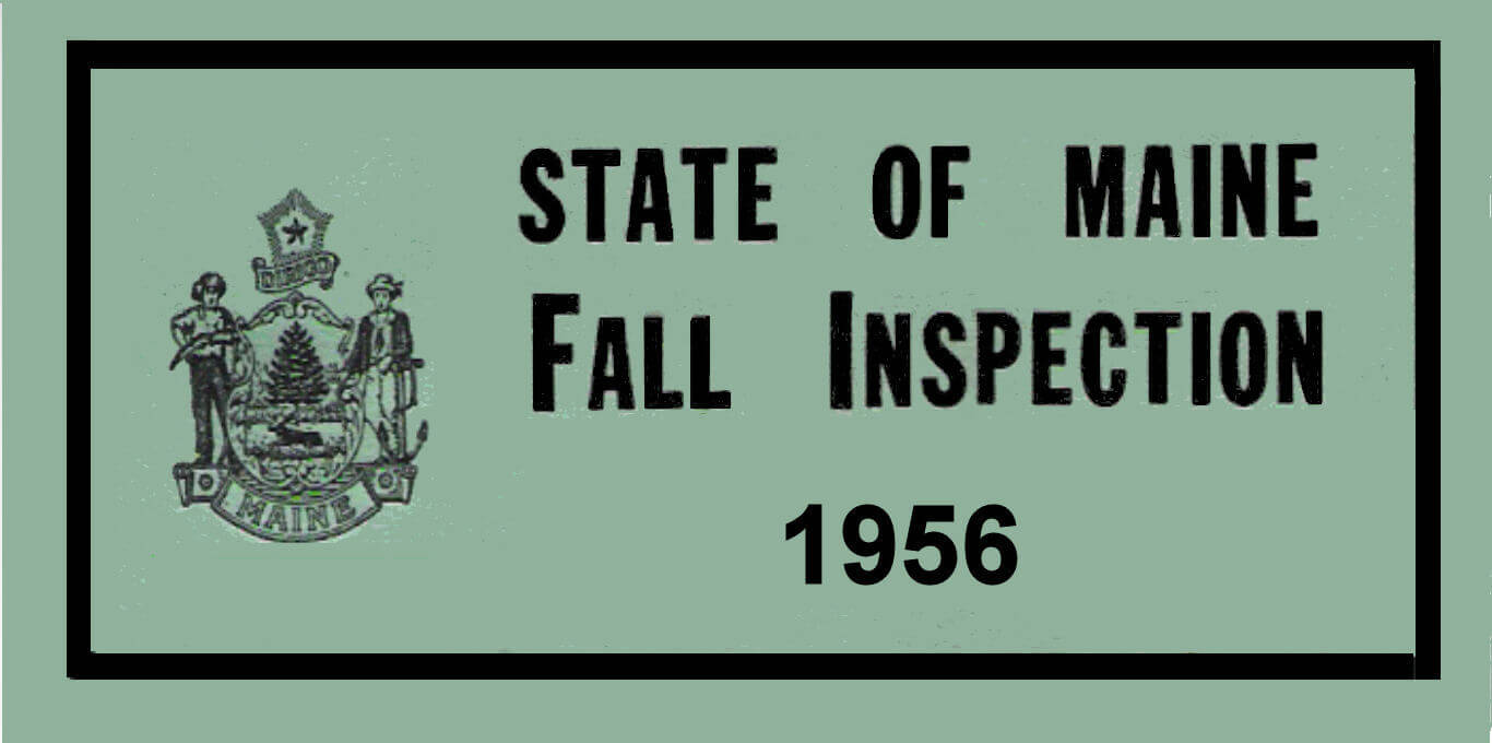 (image for) 1956 Maine Inspection sticker (Fall)